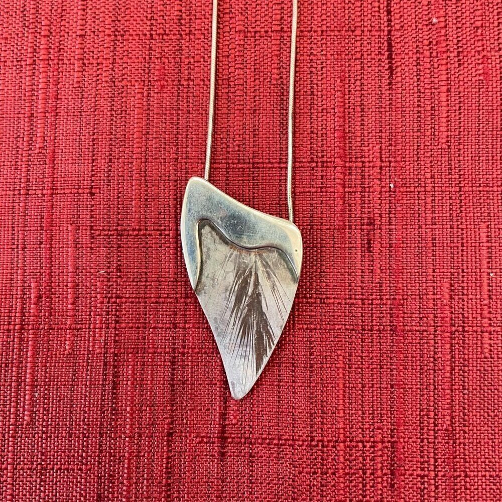 Jessie Senecal Handmade Sterling Silver "Long Grass" Necklace